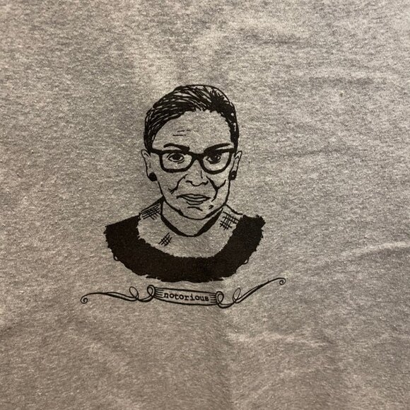 MV Sport Gray Sweatshirt Small – Ruth Bader Ginsburg Notorious RBG Graphic - Picture 2 of 6